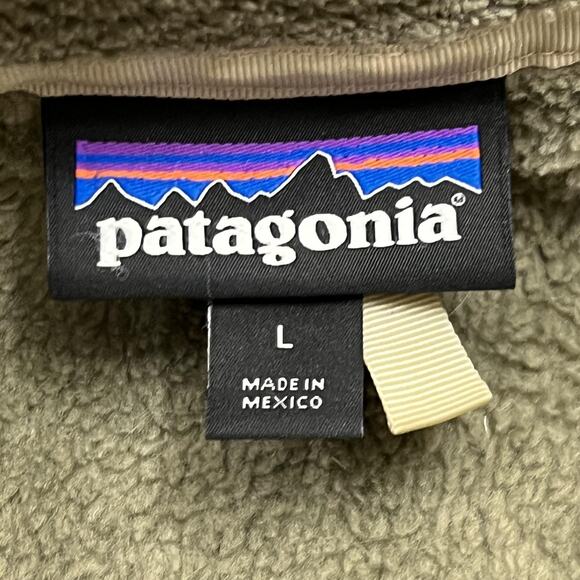 Patagonia Pullover Mens Large Green Synchilla Snap-T Fleece Zeal Optics - Picture 4 of 9